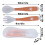 Baby Spoons Forks Set Infants Feeding Training Utensils Bendable Easy Grip TablewareOrange 10