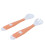 Baby Spoons Forks Set Infants Feeding Training Utensils Bendable Easy Grip TablewareOrange 13
