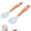 Baby Spoons Forks Set Infants Feeding Training Utensils Bendable Easy Grip TablewareOrange 15