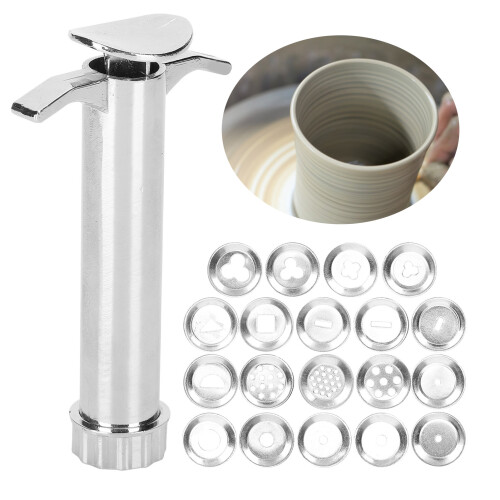 Extrudeur d'argile en alliage d'aluminium avec embouts