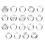 Extrudeur d'argile en alliage d'aluminium avec embouts 9