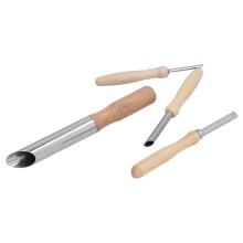 Set da 4 taglia-fori per creta - Acciaio inox, manico in legno