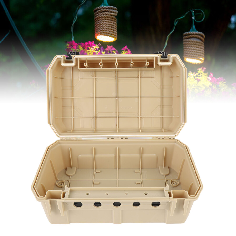 Cable Junction Box Square Shape Ip54 Water Proof Abs Electrical Junction Box For Outdoor Beige 9491322770053