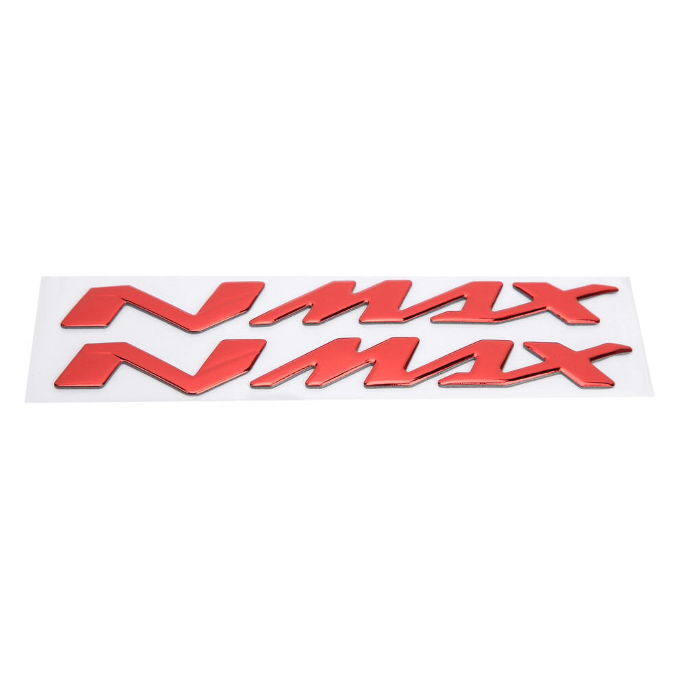 Pair Of Motorcycle Emblem Stickers 3ÂDimensional Decals For Yamaha Nmax155 125Red 8121322770760