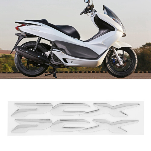 PCX 150 125 15cm 2017-2019 Argento 3D Adesivo laterale