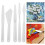 Set di 5 spatole per pittura in plastica - bianco 9