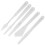 Set di 5 spatole per pittura in plastica - bianco 15