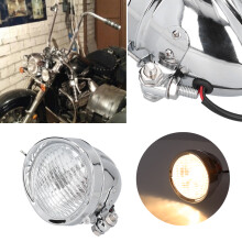 Phare 12 V 4 po Chromé 5,1 x 4,9 x 4,9 po Jaune