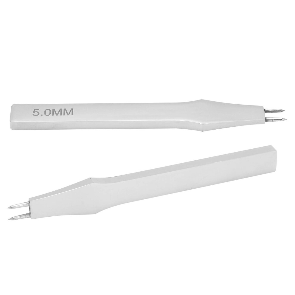Leather Prong Chisel Row Hole Punch Steel Stitching Lacing Punching Craft Diy Tool 5Mm2 Prong 8411322772896