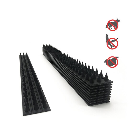 Punte in plastica per uccelli 50cm L 4.5cm W 1.7cm H Nero 1