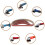 60# bande abrasive 330x10mm 20 pièces pour ponceuse 12