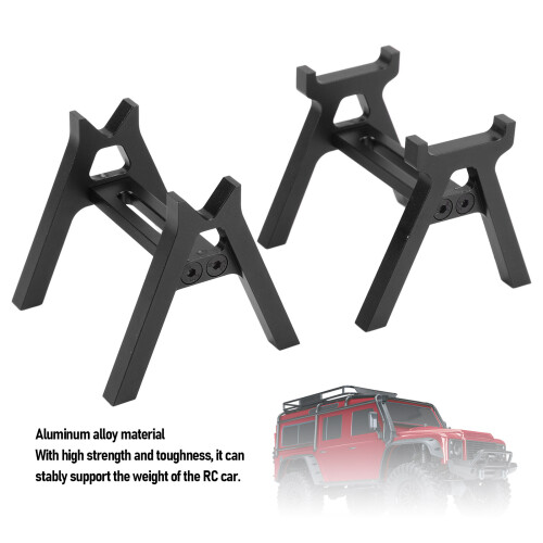Support de voiture RC 1/24-1/18, alliage d'aluminium, noir 2