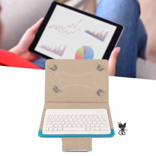 Bleu 9,7-10,1 pouces Ensemble de coques pour tablette 200mA clavier 2