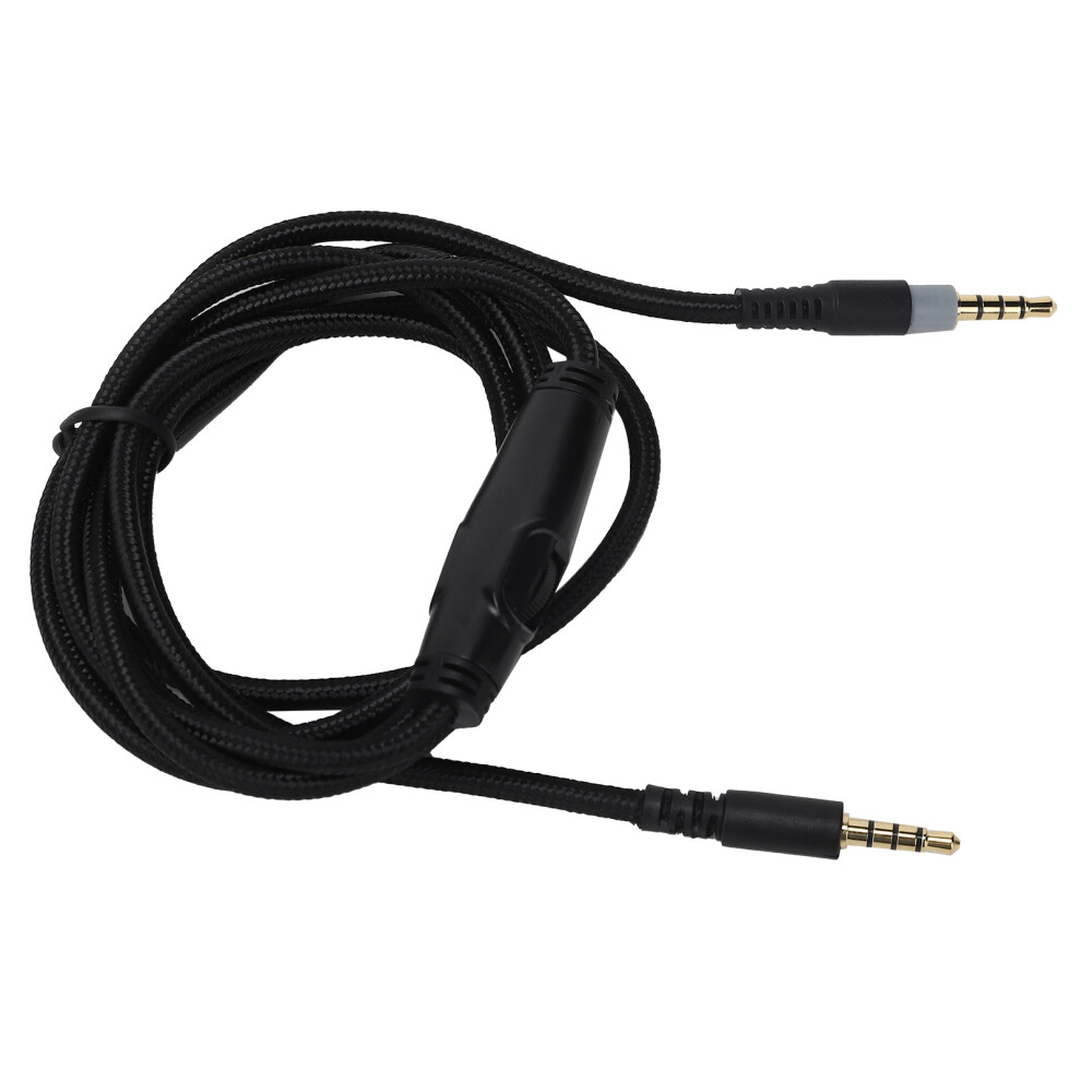 3.5Mm Male To 3.5Mm Headphone Cable 1.5M Audio Wire For Alpha/Skyline Headset Black 4921322774393