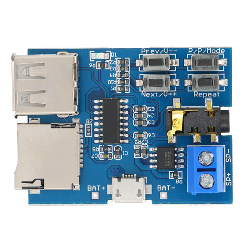 Modulo decodificatore MP3 3,7-5,5 V scheda di ricezione audio 1