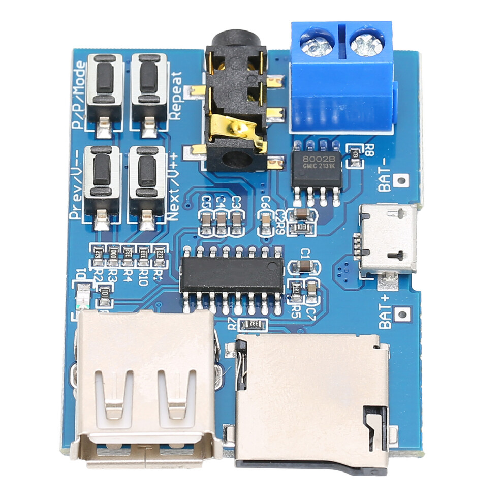 Mp3 Decoding Module Lossless Power Amplifier Audio Receiving Decoder Board 3.7‑5.5V 3181322774781