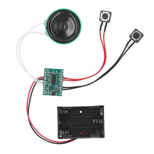 4 Minutes Voice Greeting Card Module 10cm Cable Key Control Looping Playback Recordable Sound Module 1