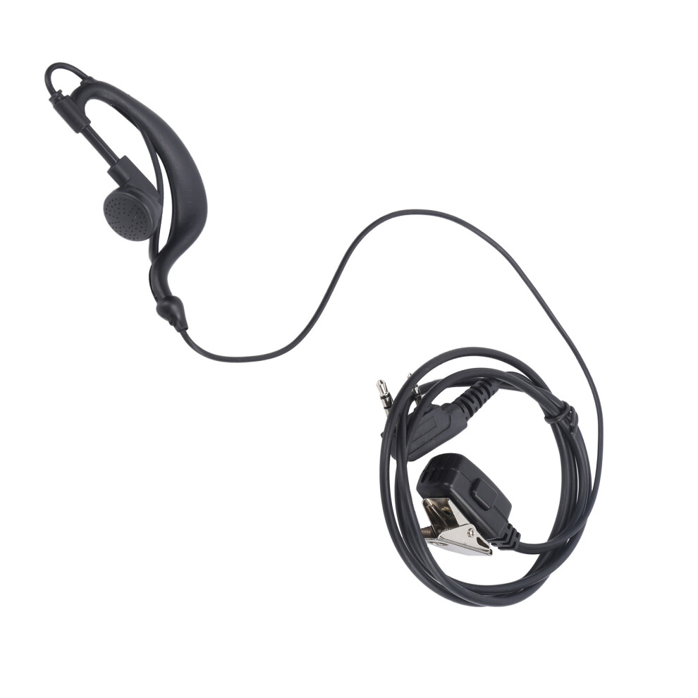 Walkie Talkie Earpiece Thick Line Rectangle Iron Clip K Type With Earplug For Dinghong 5R 888S 4061322775003