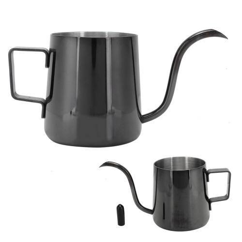 Pot élancé 240 ml inox 304 titane noir