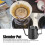 Pot élancé 240 ml inox 304 titane noir 10