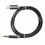 IOS Câble AUX 3,5 mm en nylon tressé noir de 1 m 15