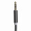 IOS Câble AUX 3,5 mm en nylon tressé noir de 1 m 6