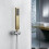 Testa doccia in rame G1/2, oro spazzolato, 22 cm, 207 g 10
