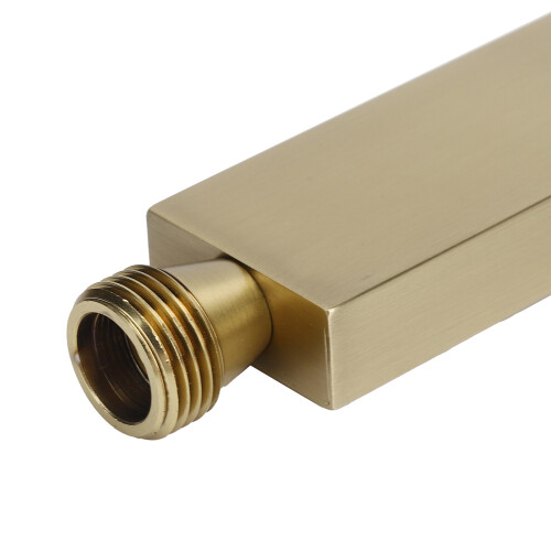 Testa doccia in rame G1/2, oro spazzolato, 22 cm, 207 g 2