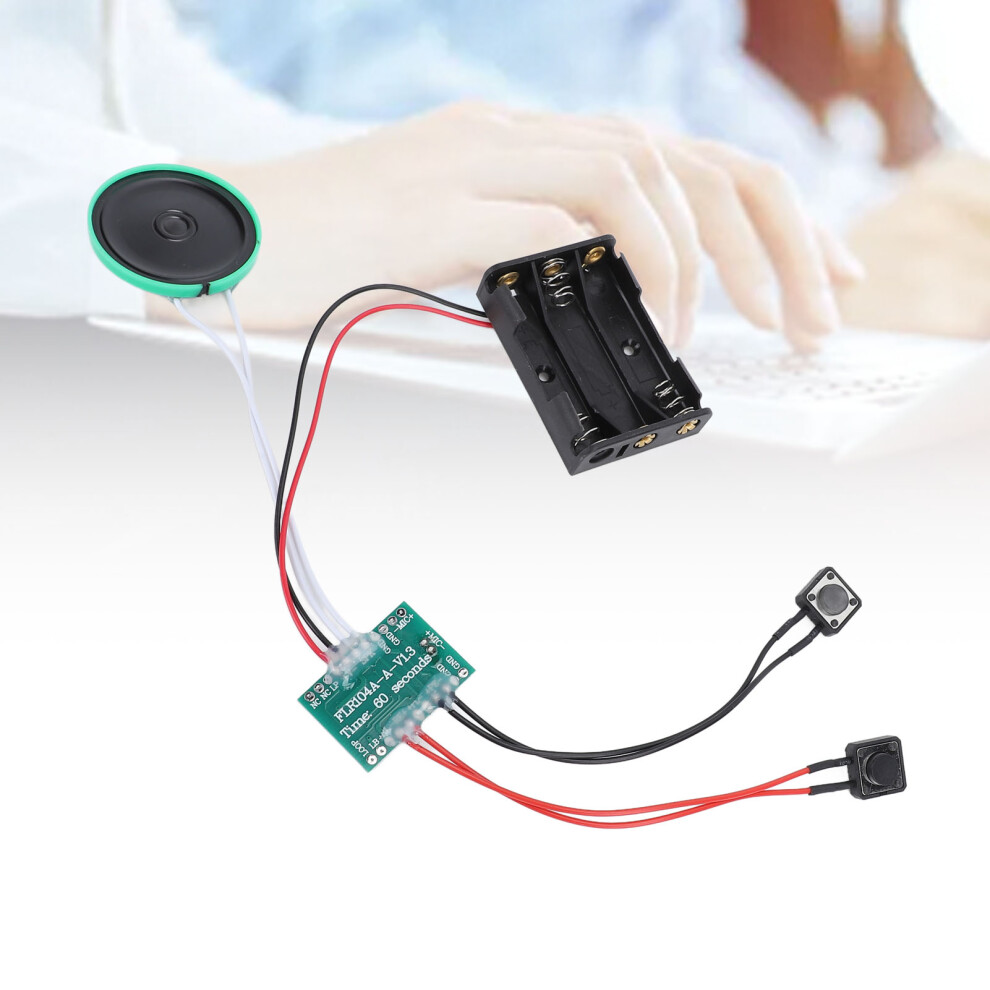 Voice Greeting Card Module 60 Seconds 10Cm Cable Loop Playback Diy Sound Voice Recording Module For Crafts Toy 6951322776750
