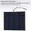 2 pezzi 1,5 W 6 V monocristallino 110x92mm nero 9