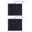 2 pezzi 1,5 W 6 V monocristallino 110x92mm nero 3