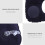 Oreiller cervical gonflable en forme de U bleu marine pour voiture 7