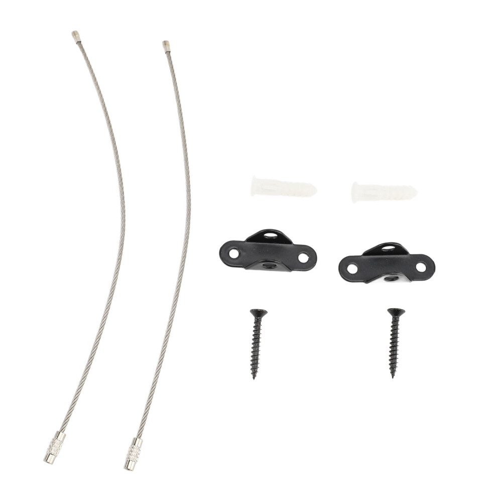 Furniture Anchors Stainless Steel Cabinet Wall Anchors Adjustable Anti Tip Furniture Safety Straps Kit for Home