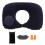 Oreiller cervical gonflable en forme de U bleu marine pour voiture 2