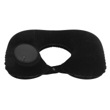 Cuscino gonfiabile a forma di U-Shape nero per auto e aerei