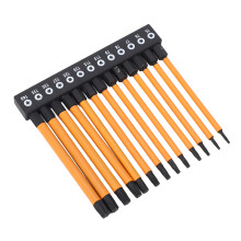13 pièces – Jeu d'embouts Torx 100 mm T5-T40, tige de 1/4 po, acier S2