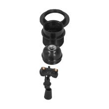 4A E27 Porta lampada Retro PPA 82x58x38mm nero