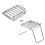 Support de gril pliant pour feu de camp 175x102x100mm 180g 9