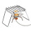 Support de gril pliant pour feu de camp 175x102x100mm 180g 5
