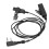 K-Head écouteur transparent-noir, PTT, 58 dB 3