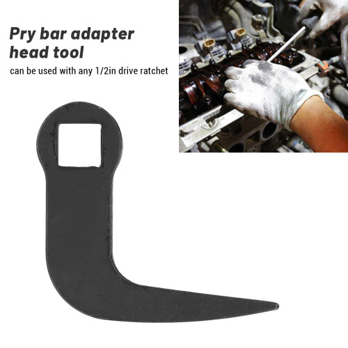 1/2in Pry Bar Wrench Adapter Head L Shaped Heavy Duty Multi Function Pry Bar Adapter Head Tool 2
