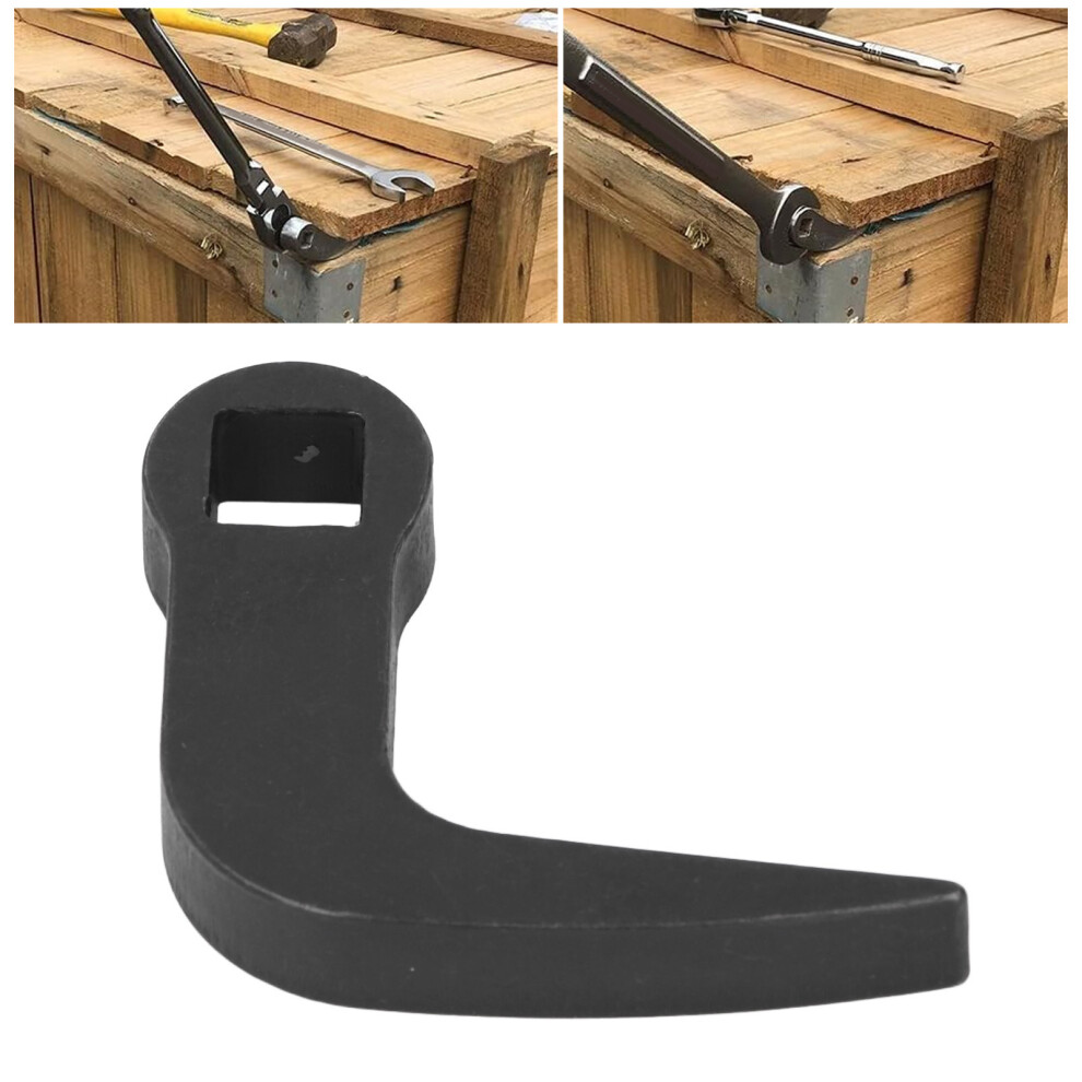 1/2in Pry Bar Wrench Adapter Head L Shaped Heavy Duty Multi Function Pry Bar Adapter Head Tool