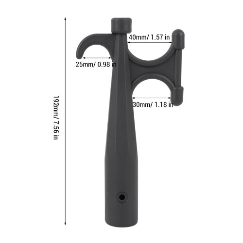 2 pezzi di ganci da barca in nylon nero, galleggianti 1
