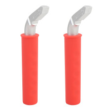 2 pièces Poignée d'assistance pour porte de voiture en silicone rouge