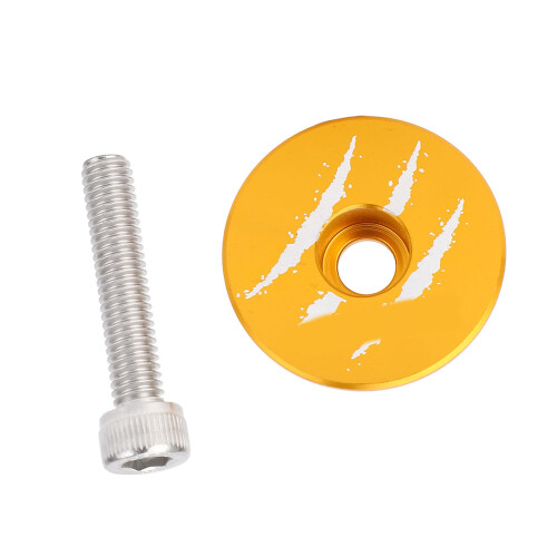 Capot supérieur du jeu de direction en aluminium doré, 31 mm, 8 mm, 25.4/28.6