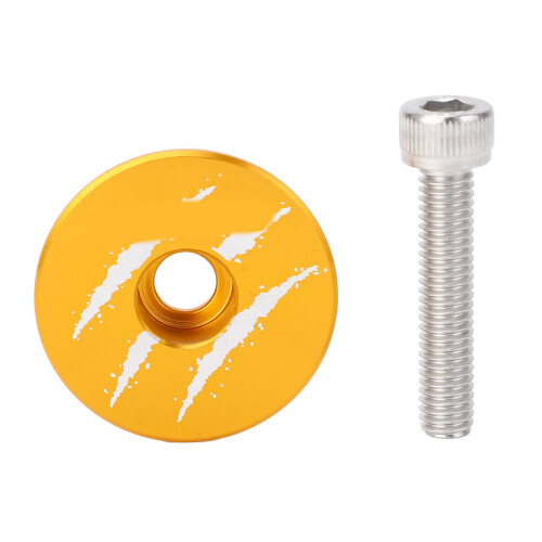 Capot supérieur du jeu de direction en aluminium doré, 31 mm, 8 mm, 25.4/28.6 2