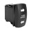Interrupteur à bascule de signal DC12-24V clignotant LED verte 20A 9