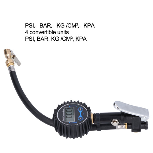 Manomètre d'inflation numérique pour pneu 200 PSI/14BAR LCD LED 2