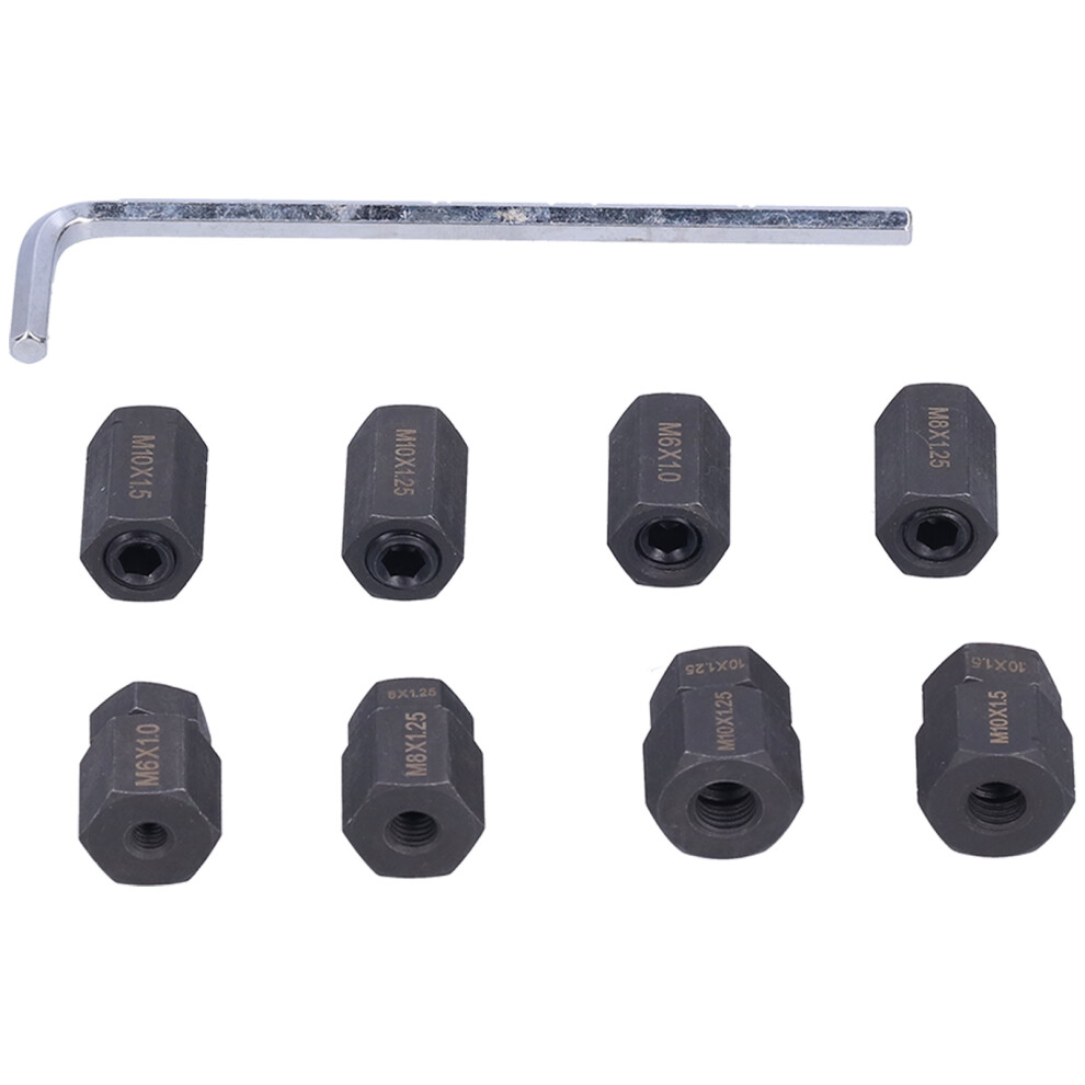 9pcs Car Stud Remover Installer Set No Thread Damage M10x1.5 M10x1.25 M8x1.25 M6x1.0