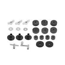 23 pièces de feutres pour cymbales - feutre+plastique+métal 25x15x10mm